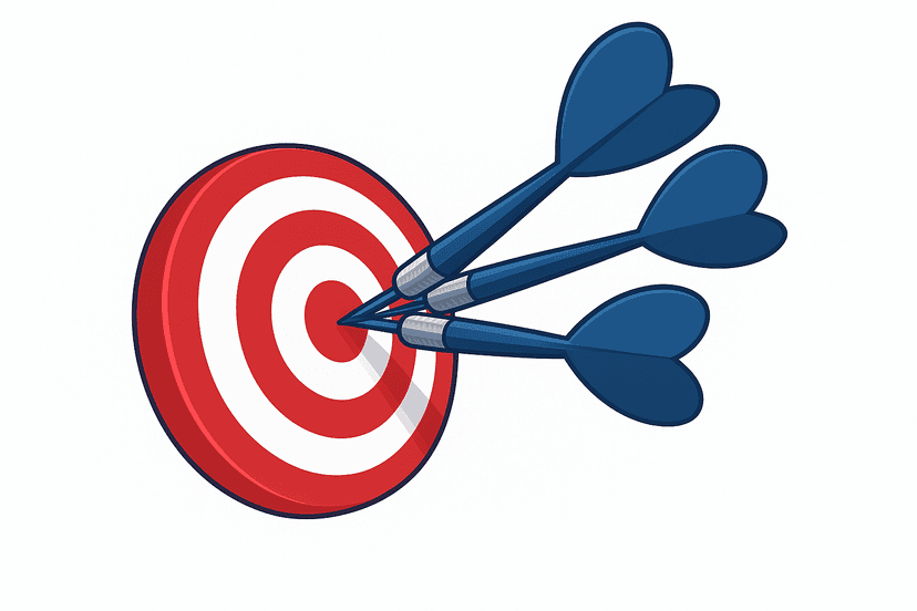 target-with-arrows-representing-achieving-goals-and-precision